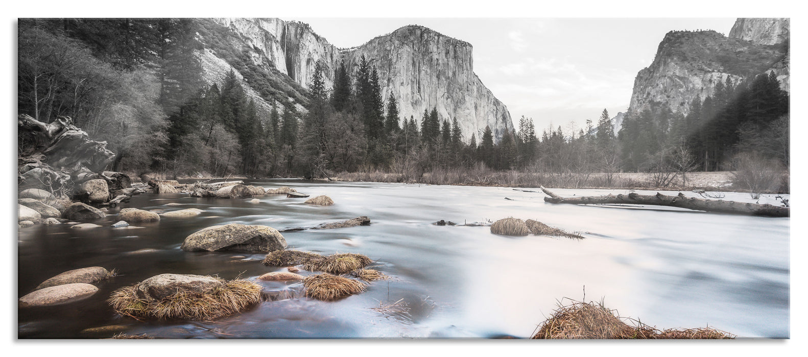 Pixxprint National Park California, Glasbild Panorama