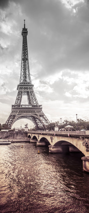 Eiffelturm in Paris, Glasbild Panorama