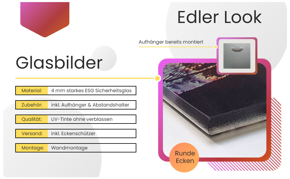 Auge mit binärem Code, Glasbild Panorama