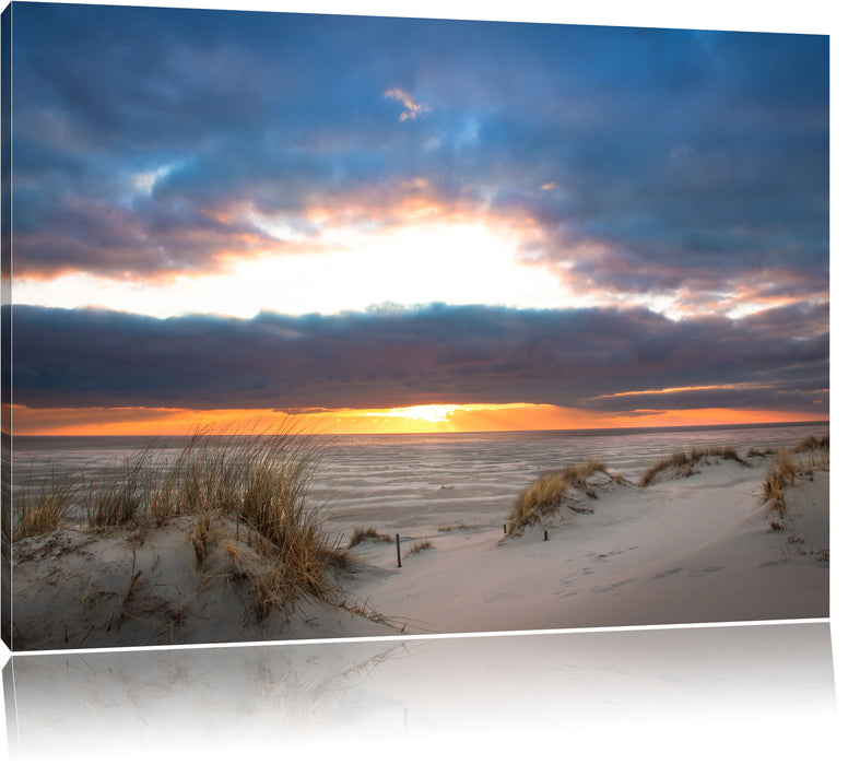 Pixxprint Sanddüne an der Nordsee, Leinwandbild