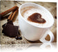 Tasse Kaffee mit Schokolade Leinwandbild