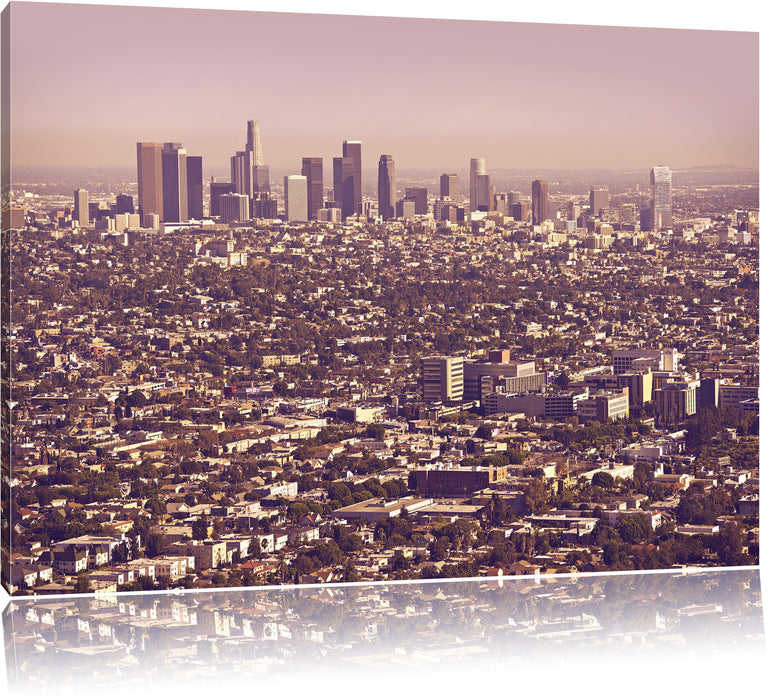 Skyline von Los Angeles Leinwandbild