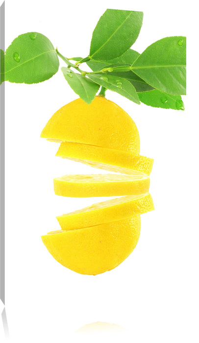 Leckere zerschnittene Zitrone Leinwandbild