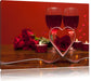 Romantisches Dinner mit Rosen Leinwandbild
