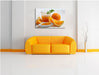 Frische Orangenmarmelade Leinwandbild über Sofa