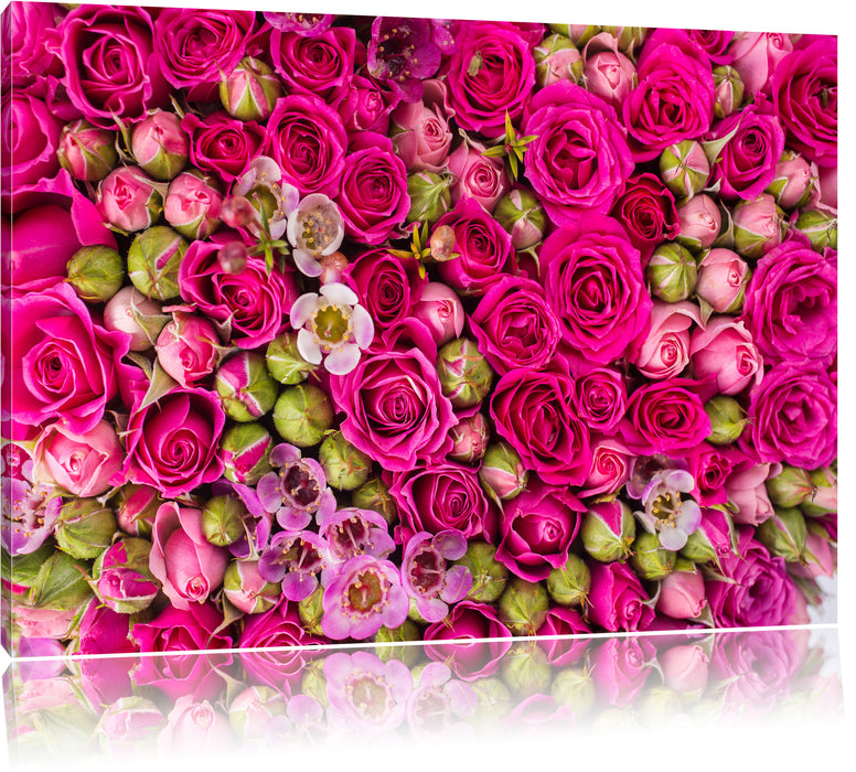 Pixxprint Blumen, Leinwandbild