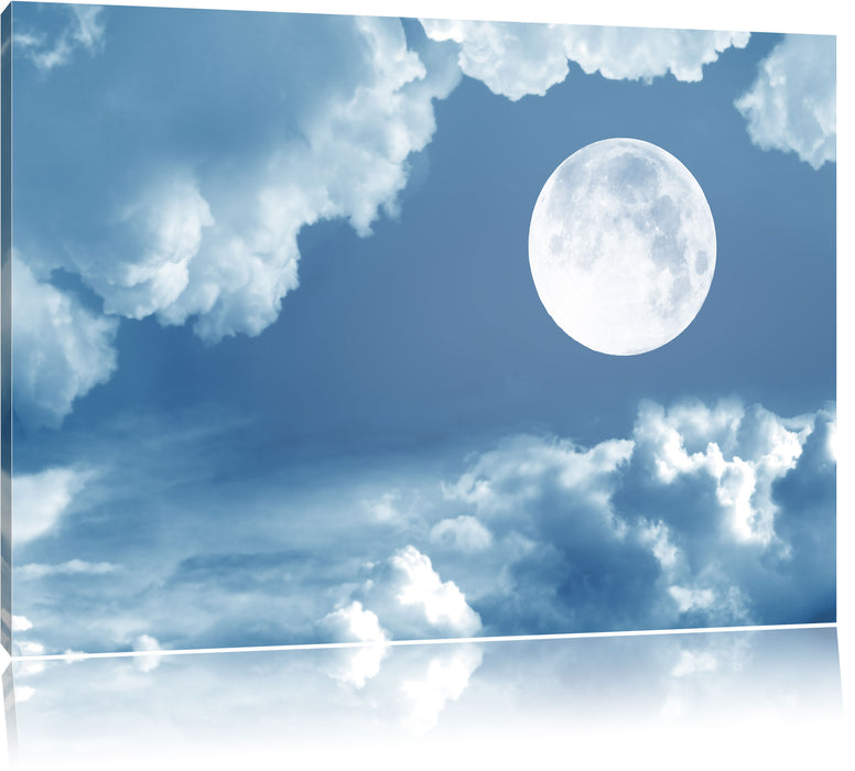 Pixxprint Vollmond, Leinwandbild