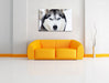 Husky Leinwandbild über Sofa