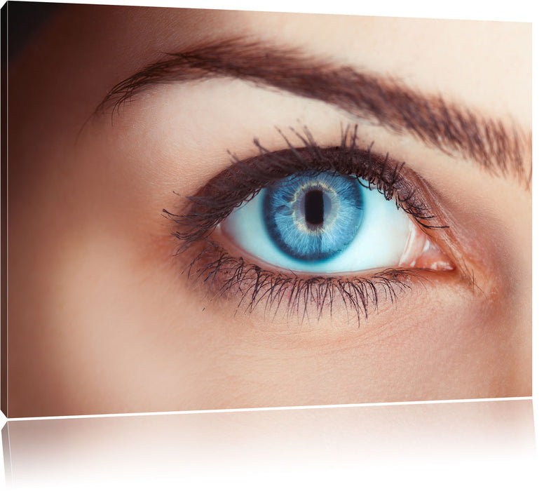 Pixxprint Auge einer Frau, Leinwandbild