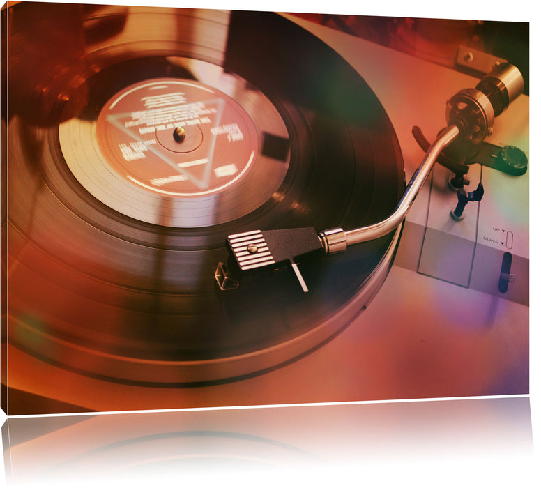 Pixxprint Schallplatte, Leinwandbild
