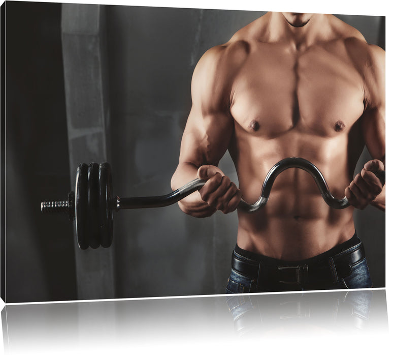 Pixxprint Bodybuilding, Leinwandbild