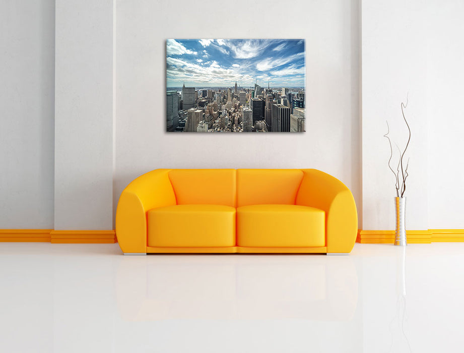 New York Skyline Leinwandbild über Sofa