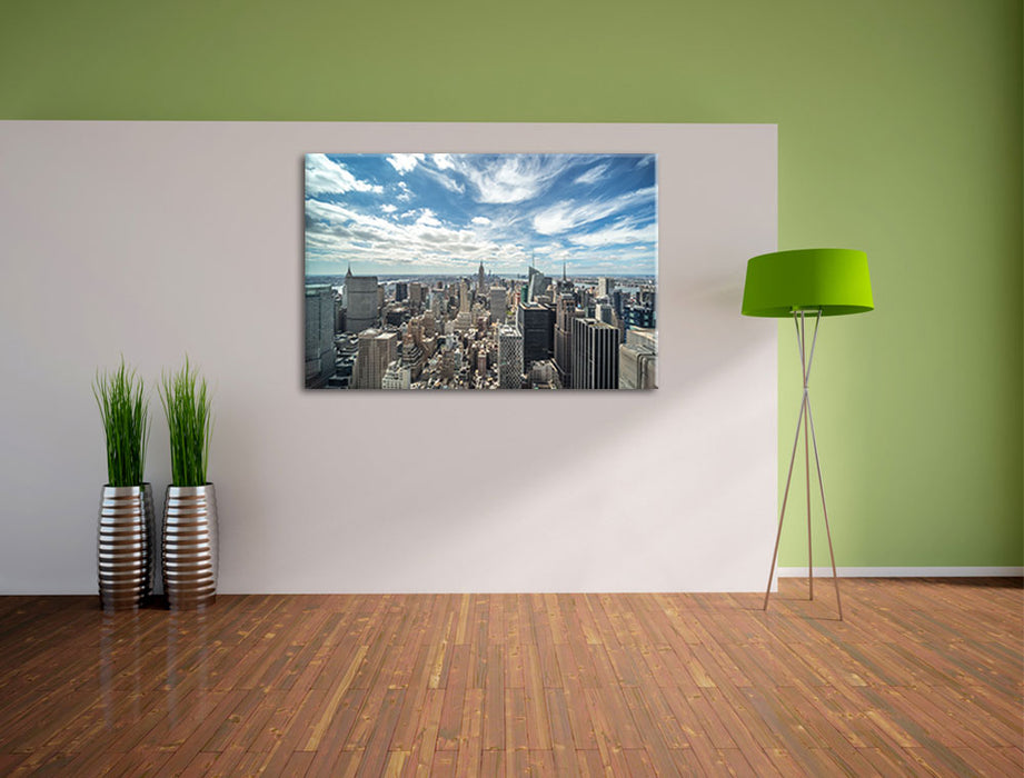 New York Skyline Leinwandbild im Flur