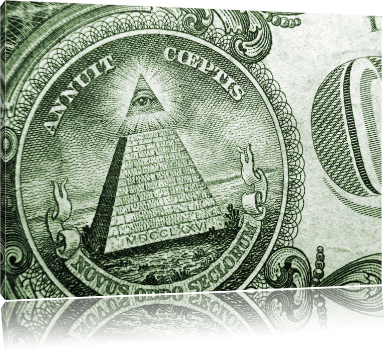 Pixxprint Illuminaten-Pyramide, Leinwandbild