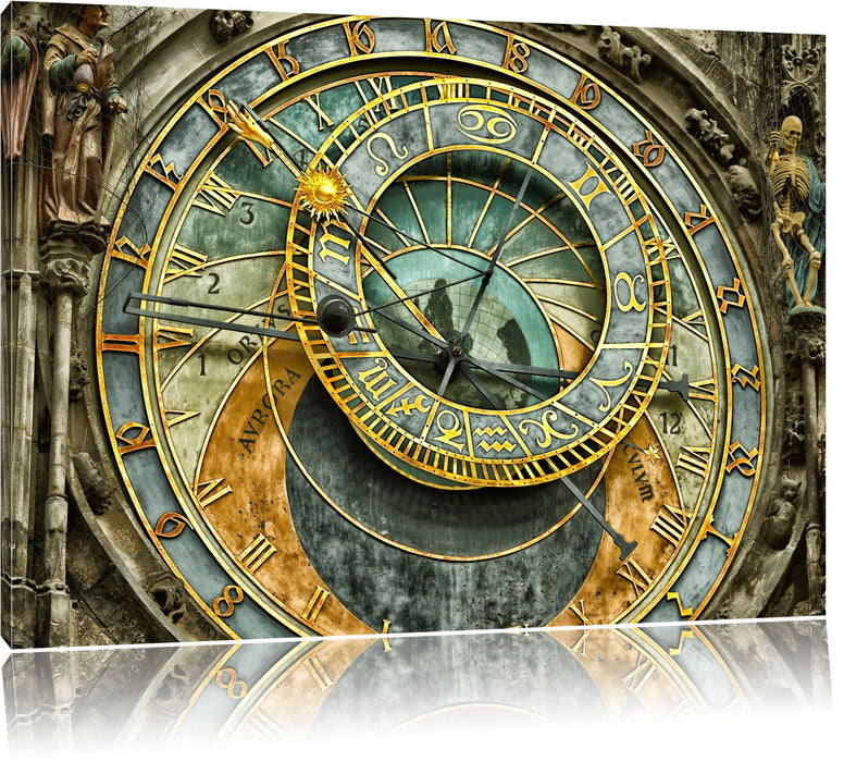 Pixxprint Sonnenuhr, Leinwandbild