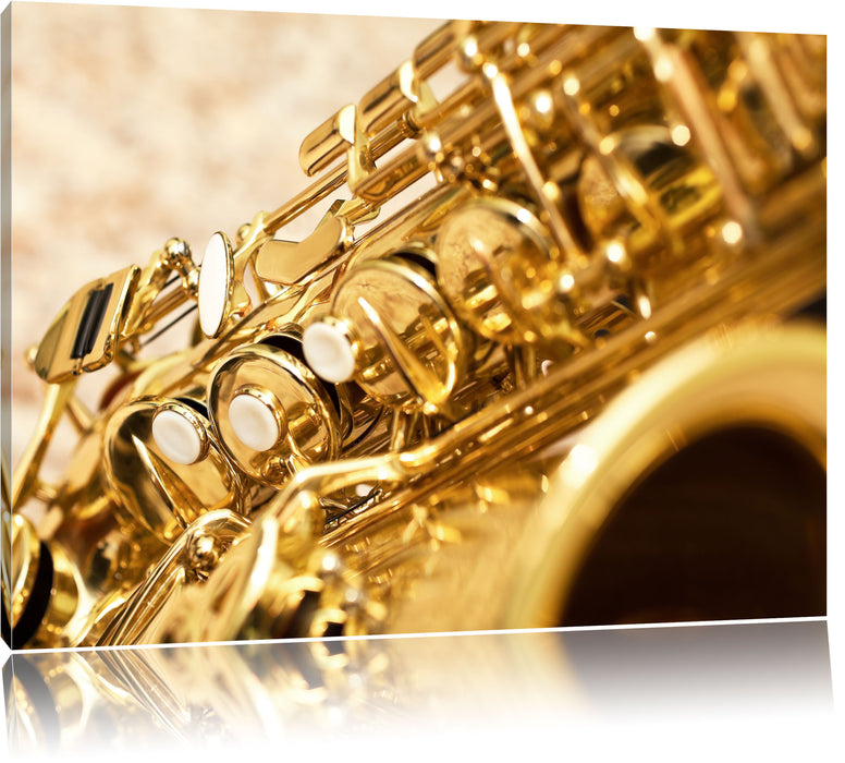 Pixxprint Saxophon, Leinwandbild