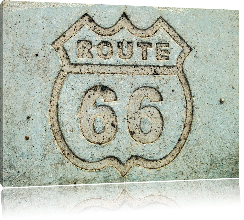 Pixxprint Route 66, Leinwandbild
