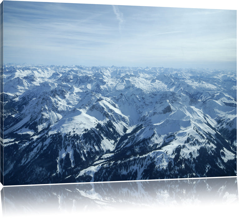 Pixxprint Alpen, Leinwandbild