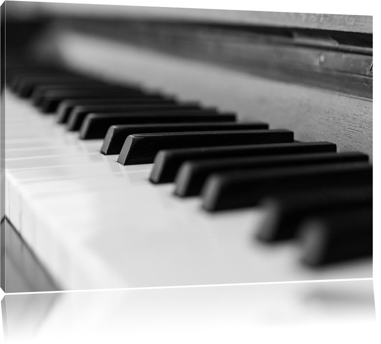 Pixxprint Elegantes Klavier, Leinwandbild