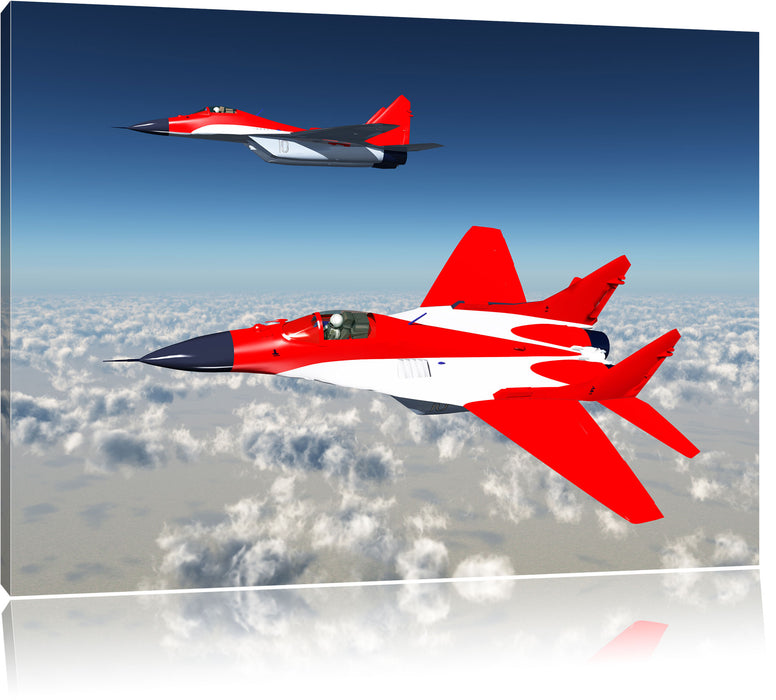 Pixxprint Kampfjets, Leinwandbild