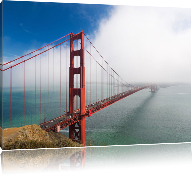 Pixxprint Golden Gate Bridge San Francisco, Leinwandbild