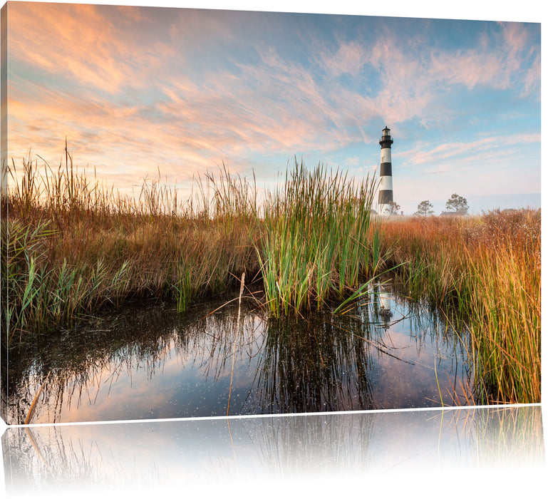 Pixxprint Leuchtturm, Leinwandbild