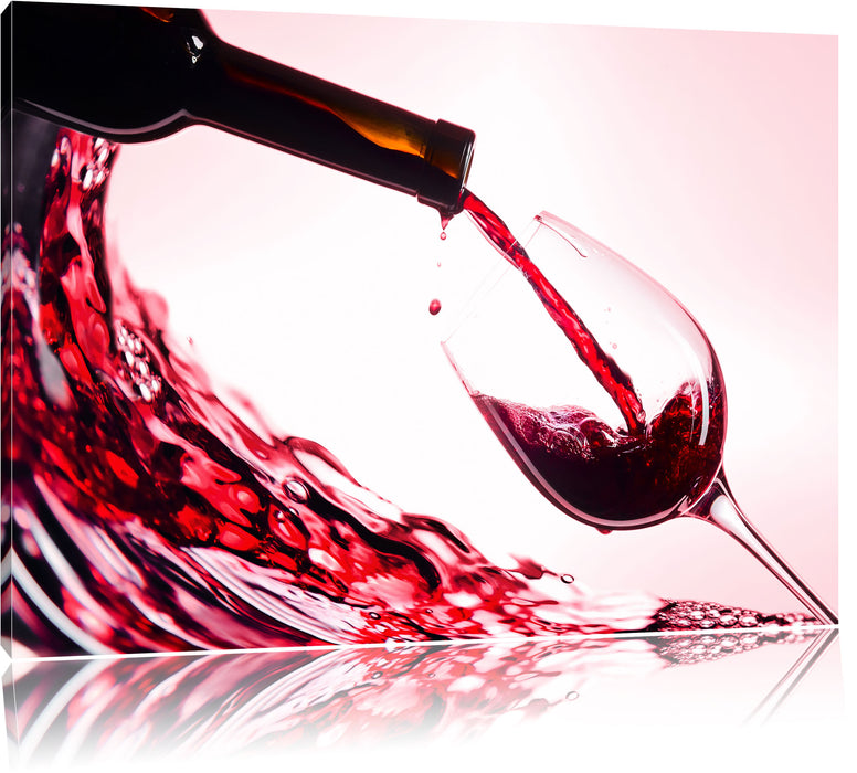 Pixxprint Wein, Leinwandbild