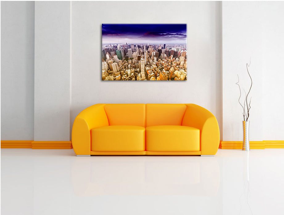 Skyline New York Leinwandbild über Sofa