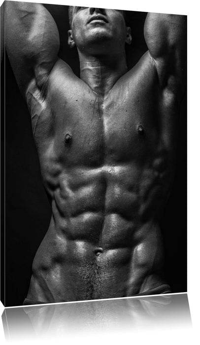Pixxprint Sixpack Body, Leinwandbild
