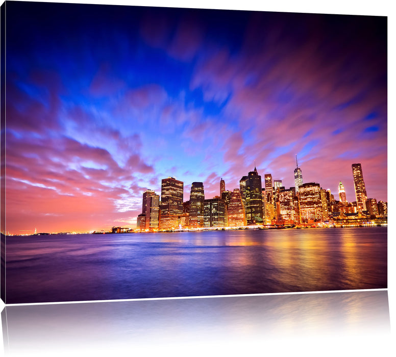 Pixxprint Skyline New York, Leinwandbild