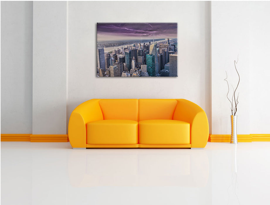 Skyline New York Leinwandbild über Sofa