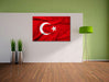 Turkey flag Türkei Flagge Leinwandbild im Flur