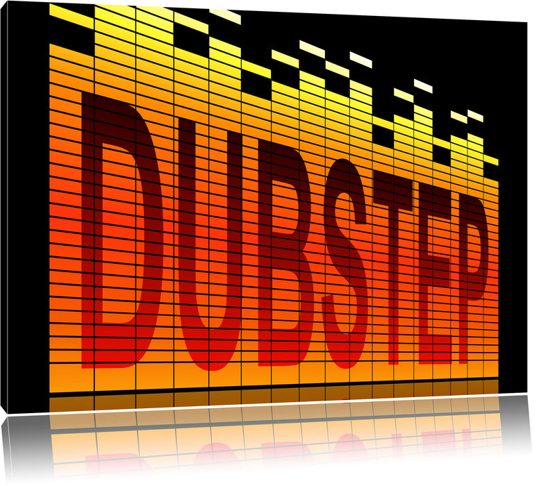 Pixxprint Dubstep Elektro Music, Leinwandbild