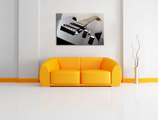 Black Guitar Leinwandbild über Sofa