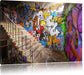 Coloured Streetart Graffiti Leinwandbild