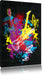 Guitar splatter black Leinwandbild