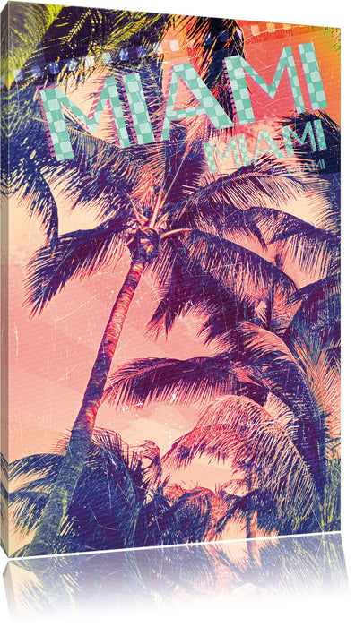 Pixxprint Miami, Leinwandbild