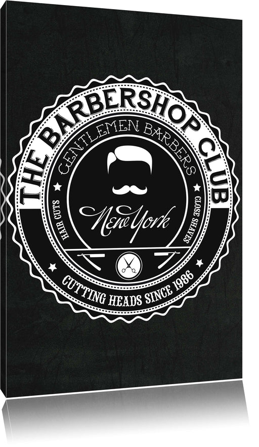 the Barber-Shop-Club black Leinwandbild