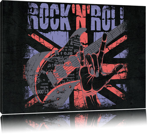Rock n Roll Black Leinwandbild
