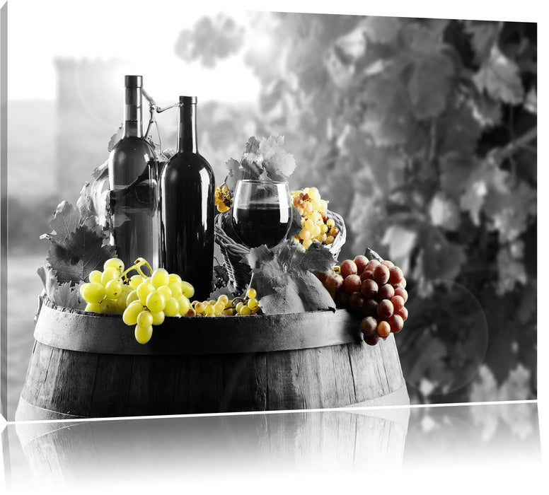 Pixxprint gemischte Auslese an Weintrauben, Leinwandbild