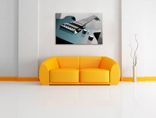 E-Gitarre Leinwandbild über Sofa