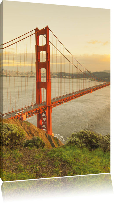 Pixxprint Golden Gate Bridge San Francisco, Leinwandbild