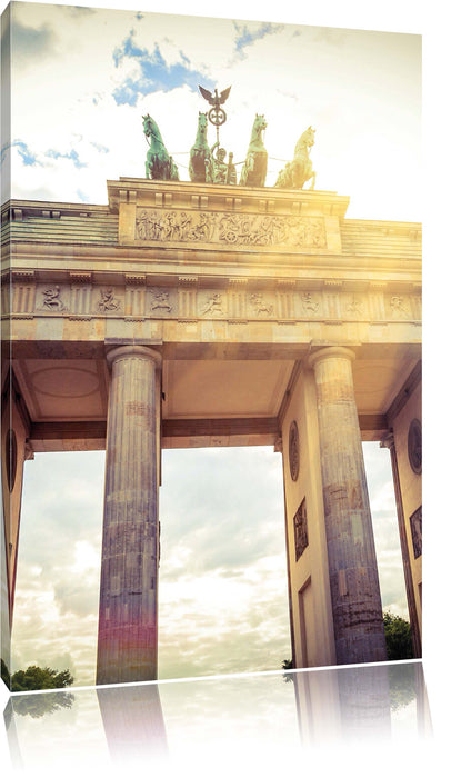 Pixxprint Brandenburger Tor Berlin, Leinwandbild