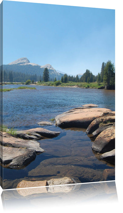 Pixxprint Tuolumne River Yosemite, Leinwandbild