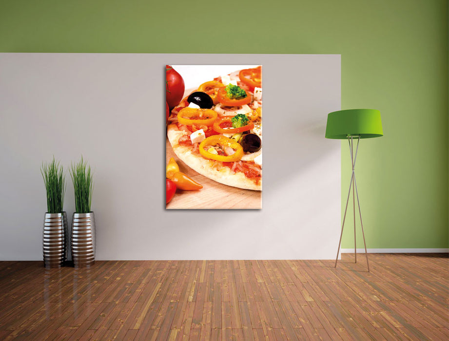 Pizza aus Italien Leinwandbild im Flur
