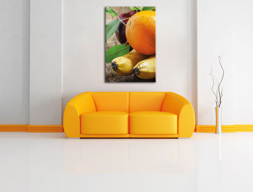 Leckeres Obst Leinwandbild über Sofa