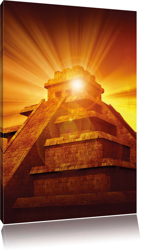 Maya Pyramide Tempelanlage Leinwandbild