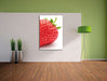 Erdbeere Strawberry Obst Leinwandbild im Flur