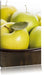 Apfel Schale mit grünen Äpfeln Leinwandbild