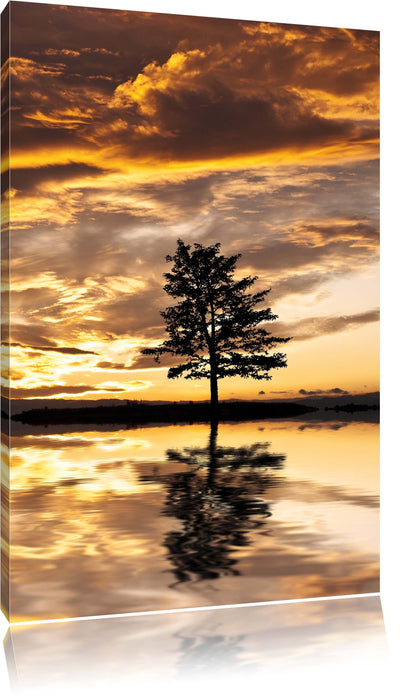 Pixxprint Insel im Meer, Leinwandbild